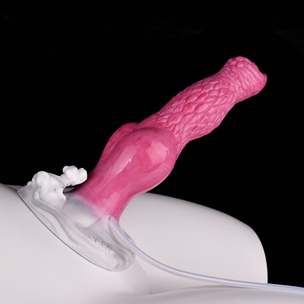 Knotted Ejaculating Dog Dildo 8.6-Inch Kaal