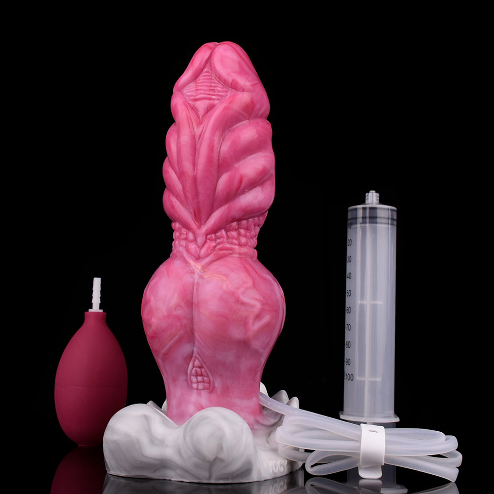Knotted Fantasy Squirting Dildo - Ultimate Ejaculating Pleasure