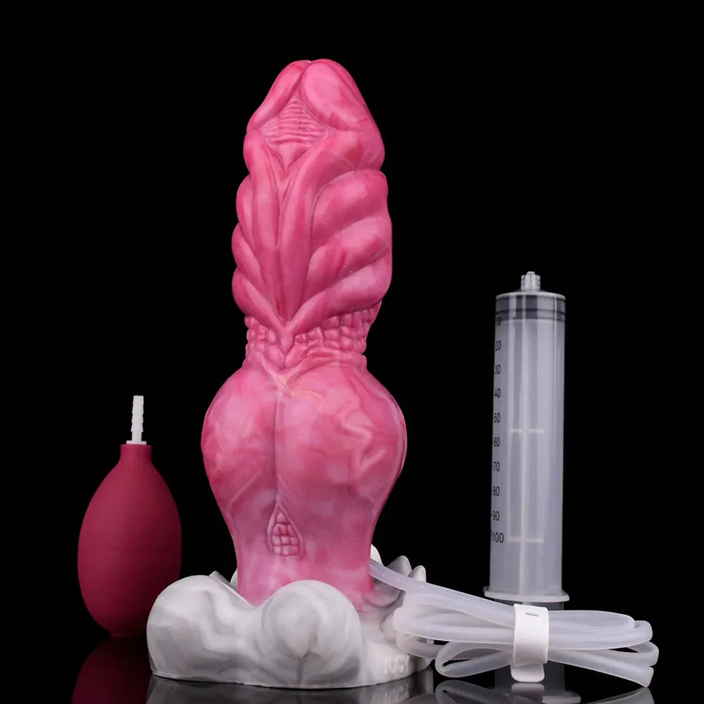 Knotted Fantasy Squirting Dildo - Ultimate Ejaculating Pleasure