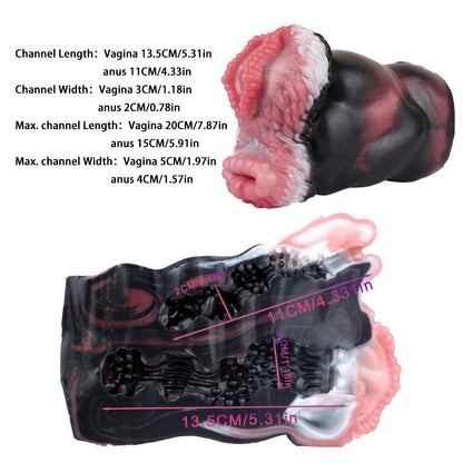 Kangaroo Fleshlight: Dual-Hole Animal Pocket Masturbator