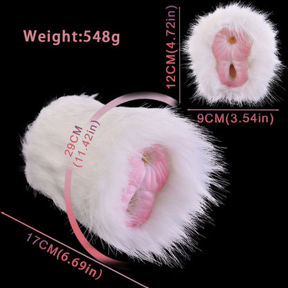 Sheepwool Furry Fleshlight – Dual-Hole Plush Pleasure