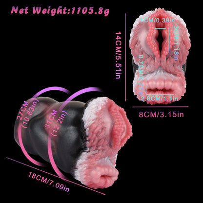 Kangaroo Fleshlight: Dual-Hole Animal Pocket Masturbator