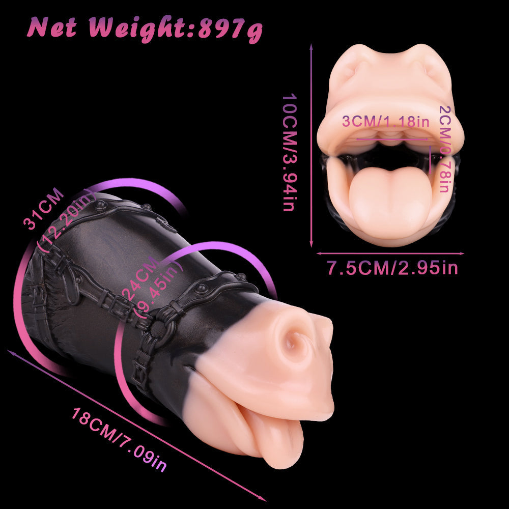 Horse Muzzle Fleshlight – Single-Hole Animal Sex Toy