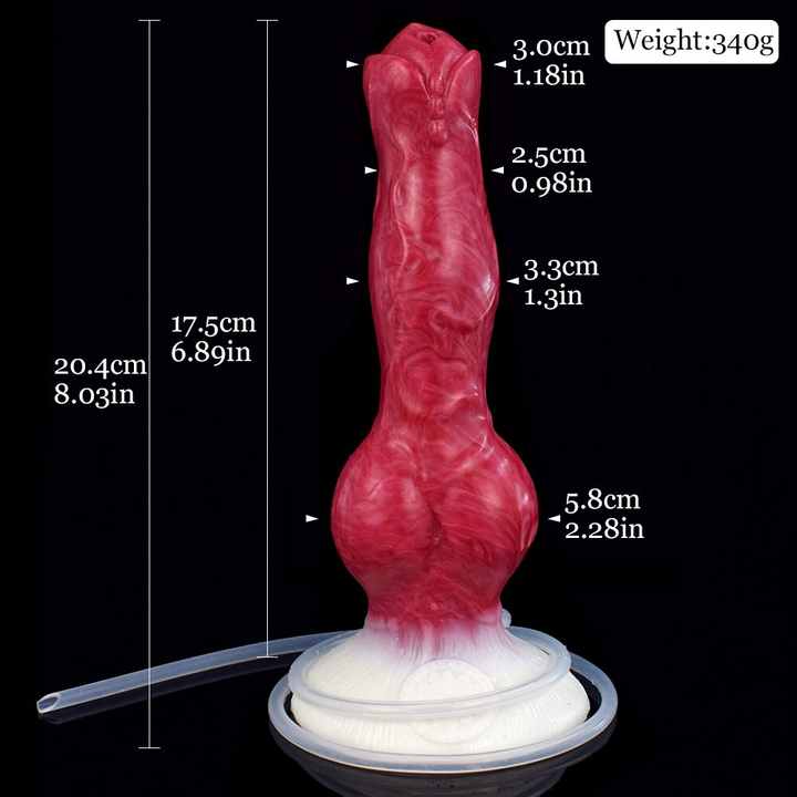 Erebus - Squirting Canine Dildo, Ejaculating Dog Knot