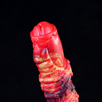 MINNOS - Ribbed Dragon Dildo with Fantasy Curve