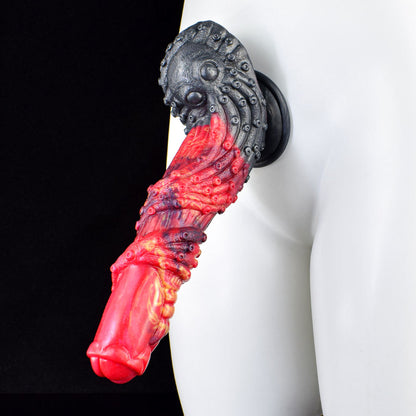 MINNOS - Ribbed Dragon Dildo with Fantasy Curve