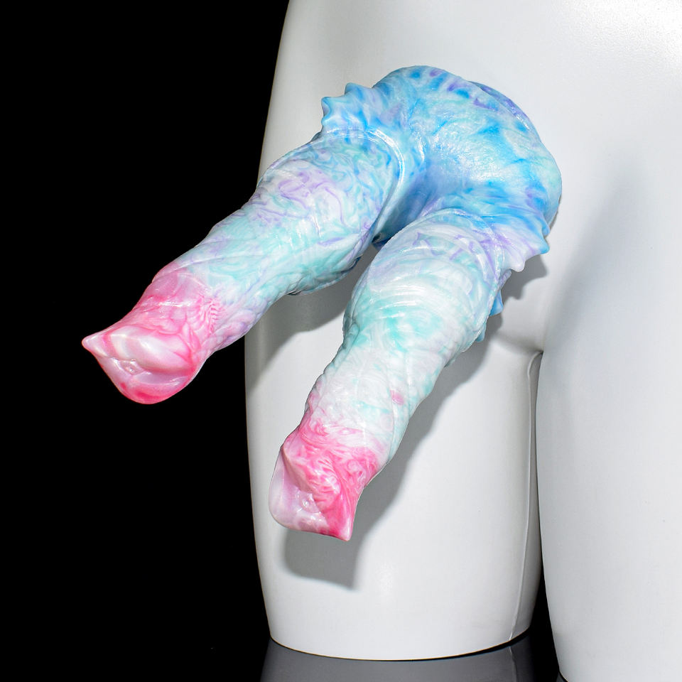 Lumithorn - Two-Hole Minotaur Butt Plug, Double Horse Dildo