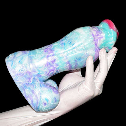 Glacitaur - Thick Horse Butt Plug with Huge Knot, Giant Minotaur Dildo