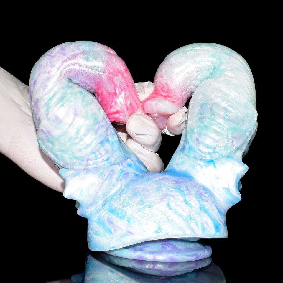 Lumithorn - Two-Hole Minotaur Butt Plug, Double Horse Dildo