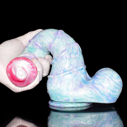 NEBULISK - Oversized Horse Dildo with Curve, Huge Fantasy Toy