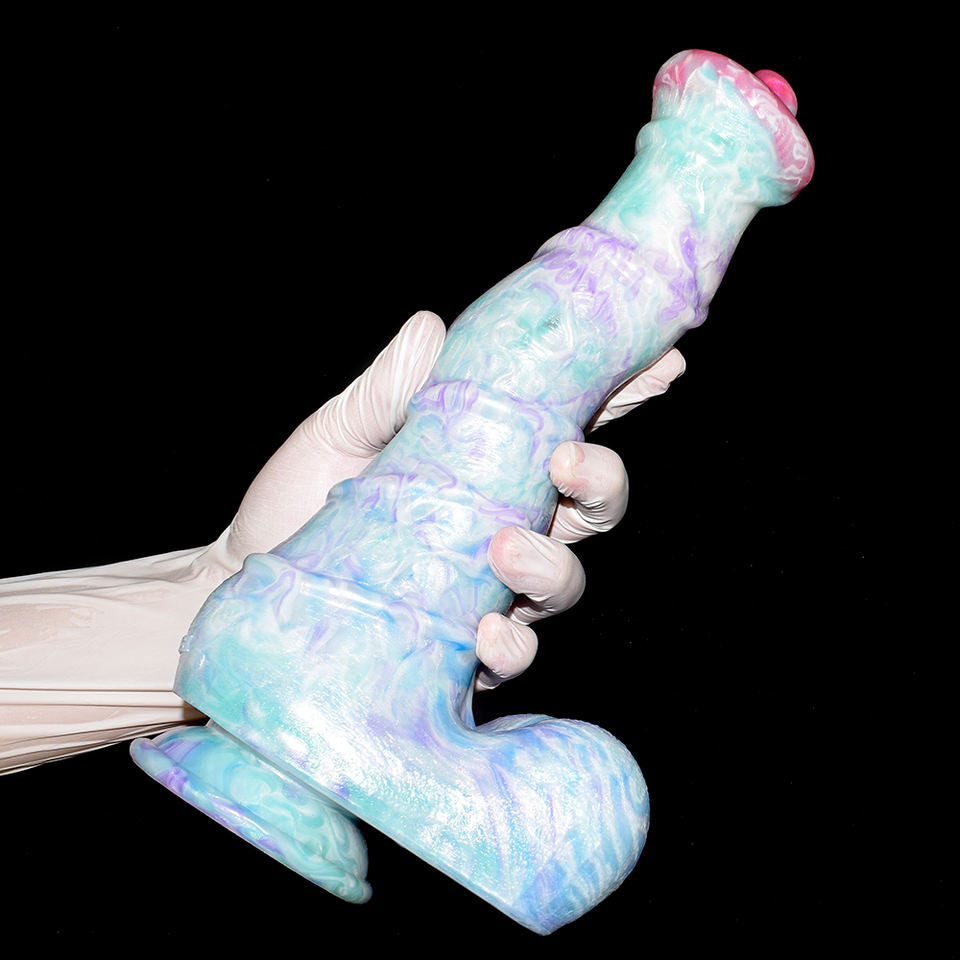 NEBULISK - Oversized Horse Dildo with Curve, Huge Fantasy Toy