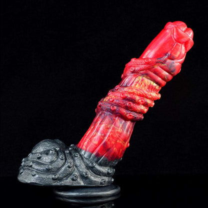 MINNOS - Ribbed Dragon Dildo with Fantasy Curve