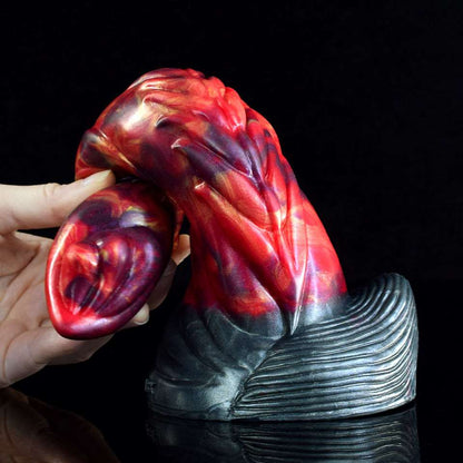 Miller - Curved Monster Dragon Dildo, Ribbed Fantasy Toy