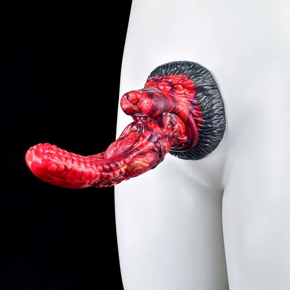 SIOS - Curved Monster Tongue Anal Dildo, Ribbed Fantasy Butt Plug
