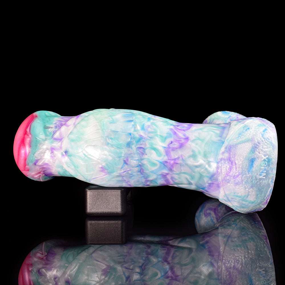 Glacitaur - Thick Horse Butt Plug with Huge Knot, Giant Minotaur Dildo