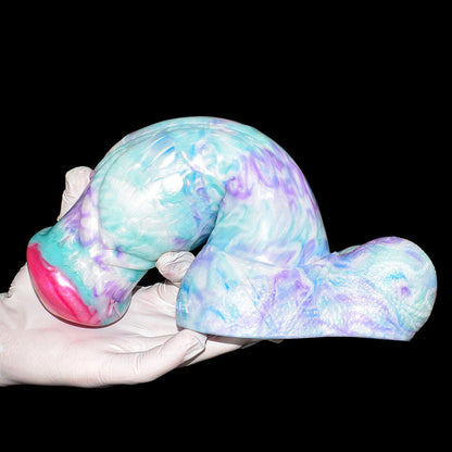 Glacitaur - Thick Horse Butt Plug with Huge Knot, Giant Minotaur Dildo