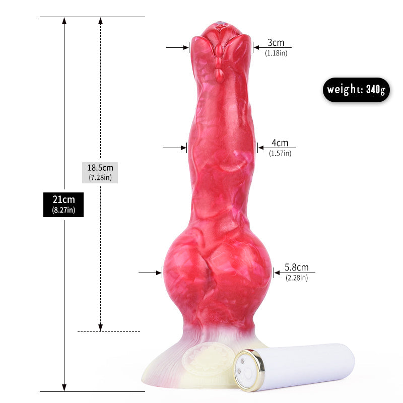 Canine Vibrator Erebus 8.27-Inch