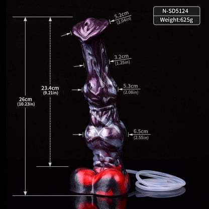 Waller – Squirting Horse Cock Dildo with Massive Knot