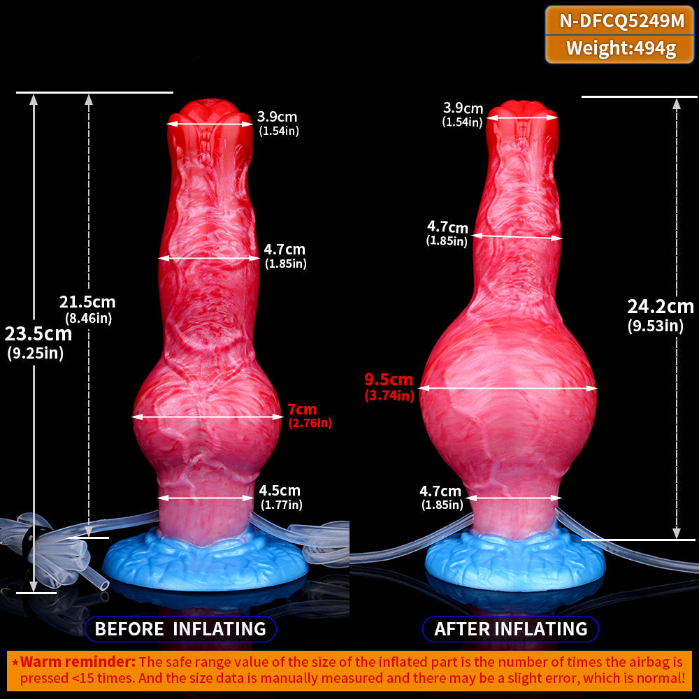 Kairol's Canine – Dog Dildo Inflatable Fantasy Beast with Pump