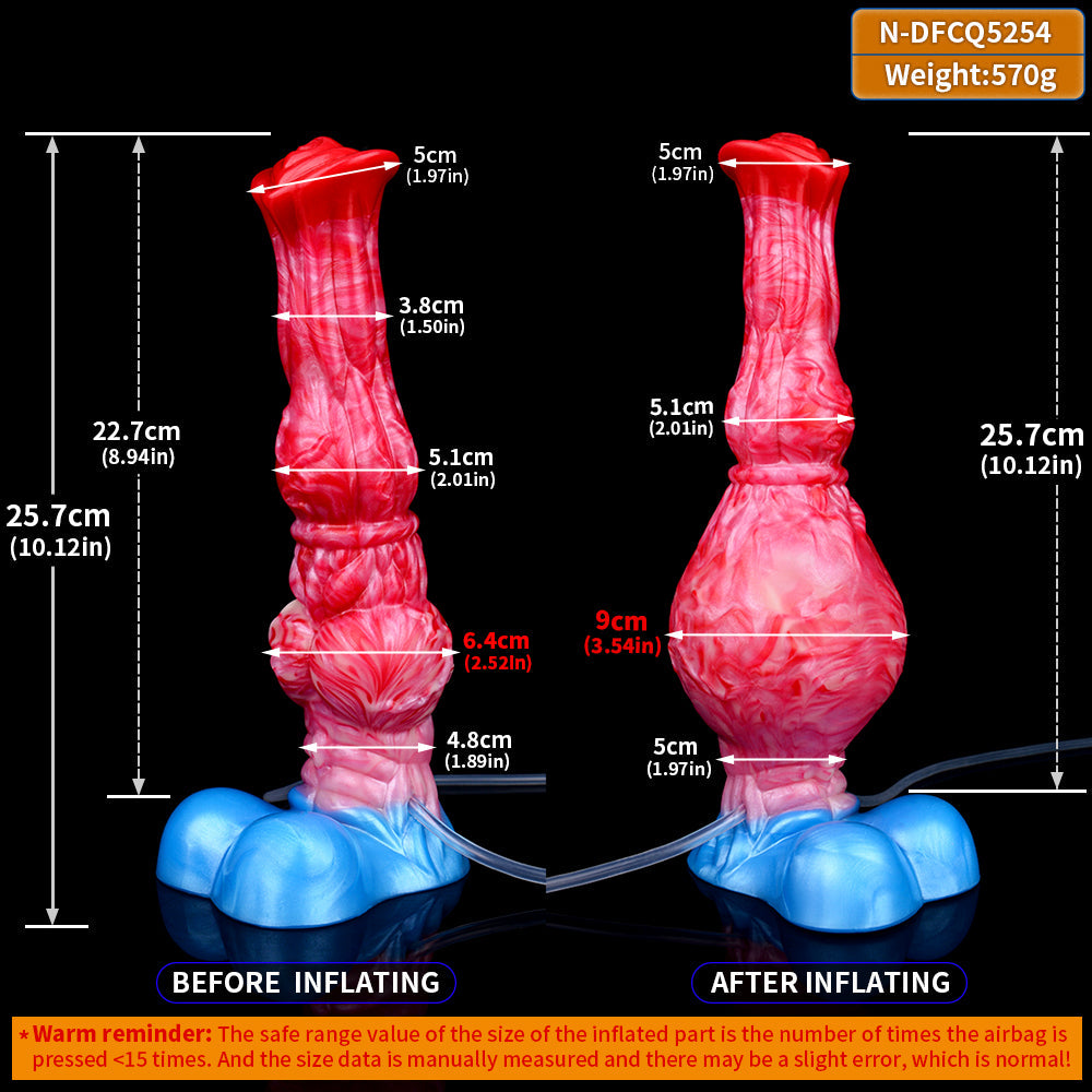 Venus's Horse Knot – Giant Inflating Fantasy Dildo