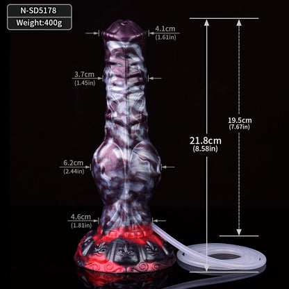 Emma – Knotted Squirting Dildo with Wolf Fantasy Flair