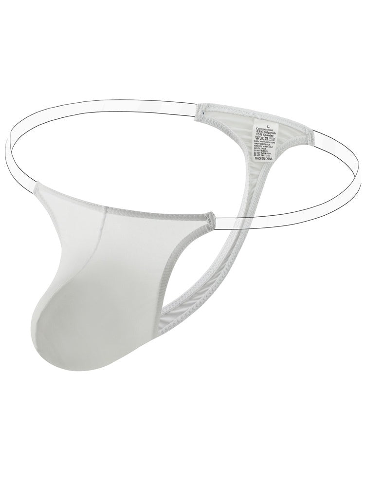 Men's Sexy Invisible Strap Ice Silk Thong