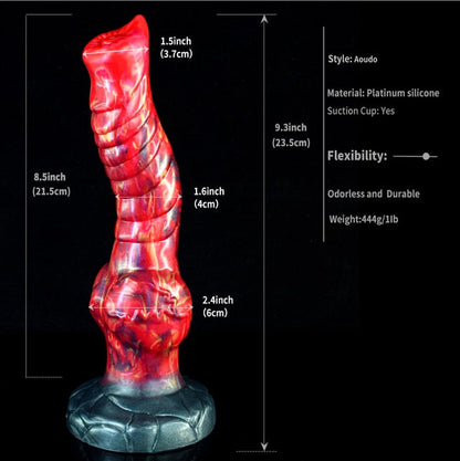 Aoudo - Fantasy Wolf Dildo with Ribbed Curve