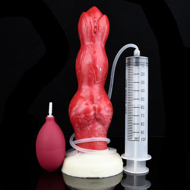 Dani - Squirting Dog Dildo, Thick Knotted Canine