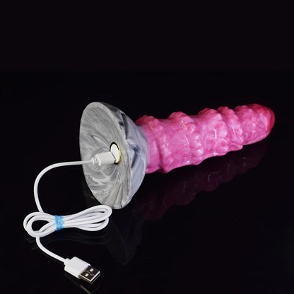 Pythius - Ribbed Octopus Vibrator, Huge Fantasy Butt Plug