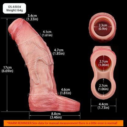 Akbar Extender – Huge Realistic Cock Sleeve for Men