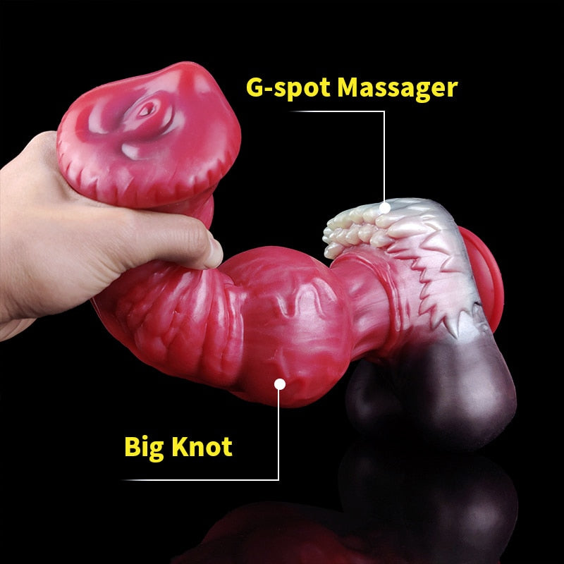 Giant Werewolf Ribbed Dildo - WARG