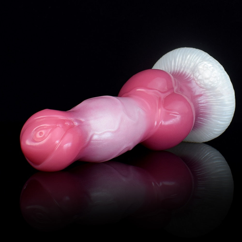 Erebus - Lifelike Canine Dog Dildo with Knot in 3 Sizes, Rosy Color