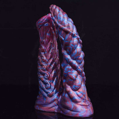 AELORIA - Double Penetration Ribbed Demon Dildo