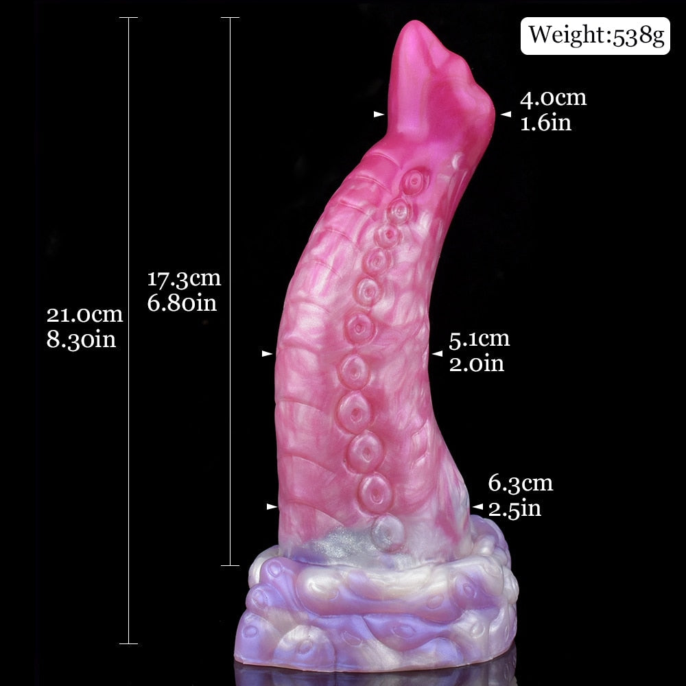 OSSIFLY - Curved Octopus Tentacle Dildo Fantasy Butt Plug