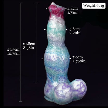 SARUHAN - Giant Werewolf Dildo with Testicles and Huge Thick Knot