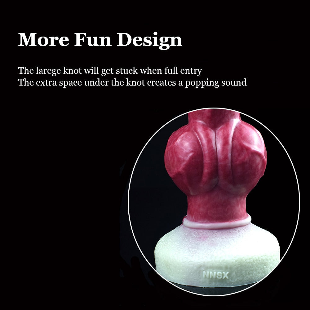 Sifus - Knotted Dog Dildo, Animal Fantasy Dildo for Intense Pleasure