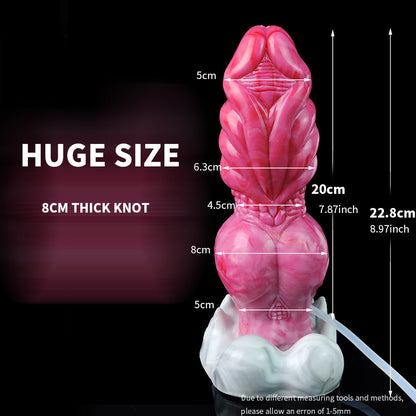 Knotted Fantasy Squirting Dildo - Ultimate Ejaculating Pleasure
