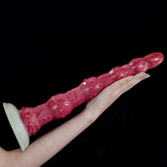 14.5-Inch Icaron - Huge Octopus Tentacle Butt Plug with Anal Beads