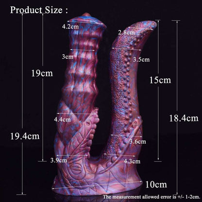 Ophira - Monster Double Penetration Dildo, Tentacle Butt Plug