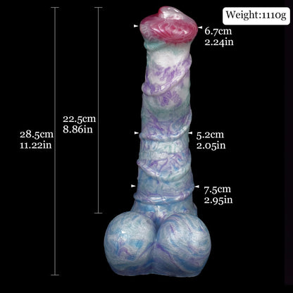 NEBULISK - Oversized Horse Dildo with Curve, Huge Fantasy Toy