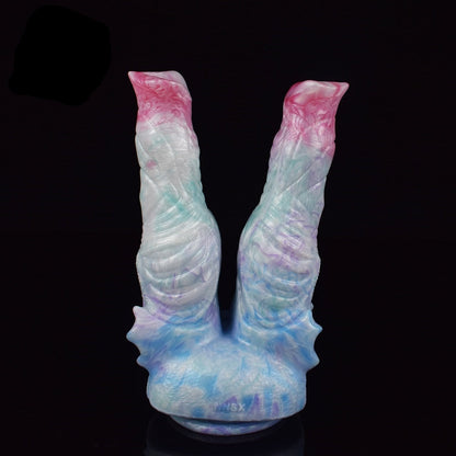 Lumithorn - Two-Hole Minotaur Butt Plug, Double Horse Dildo