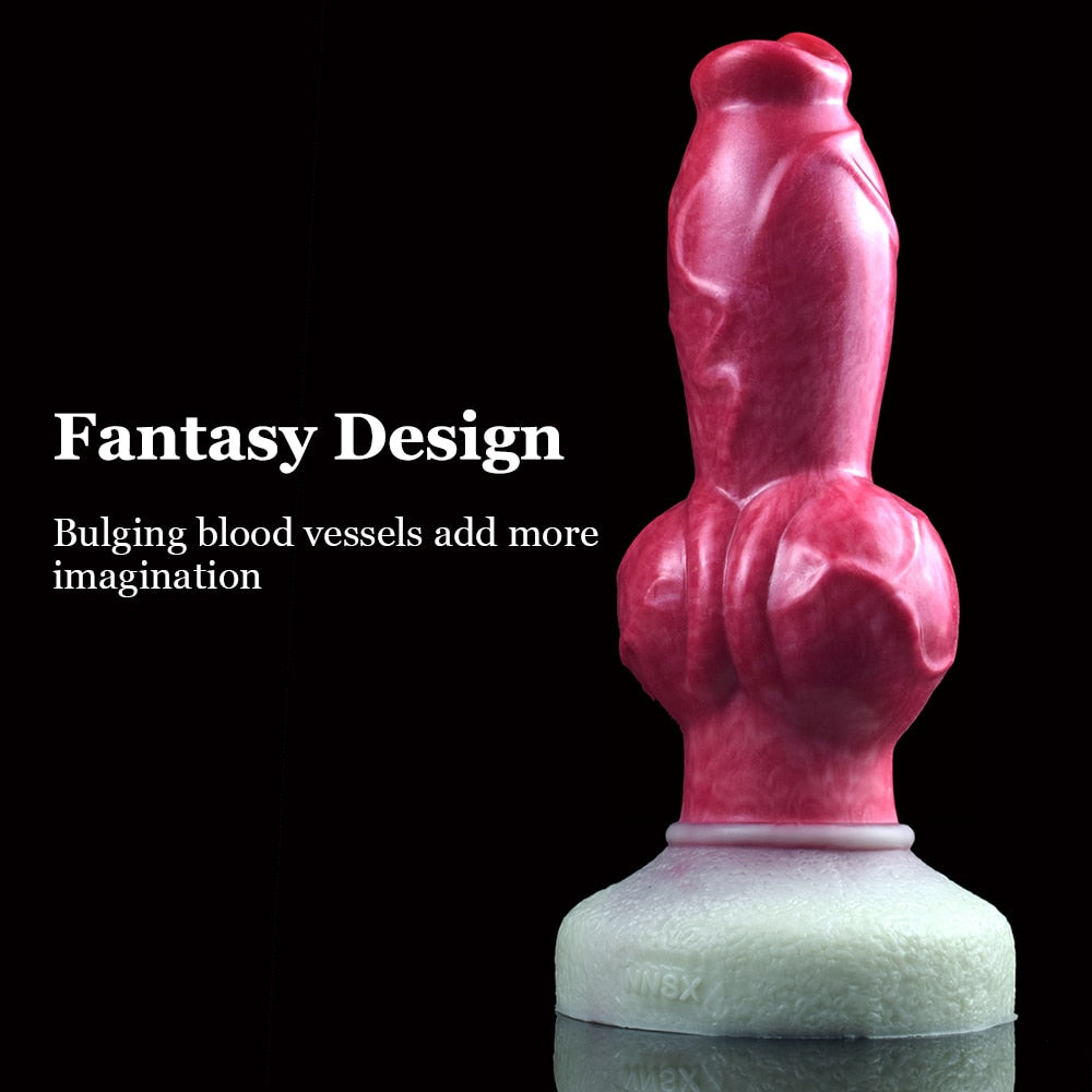Sifus - Knotted Dog Dildo, Animal Fantasy Dildo for Intense Pleasure