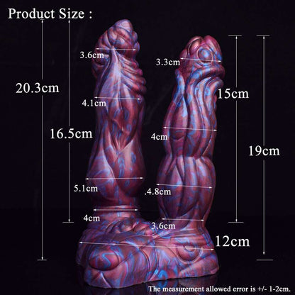 Lydian - Double Penetration Ribbed Alien Butt Plug