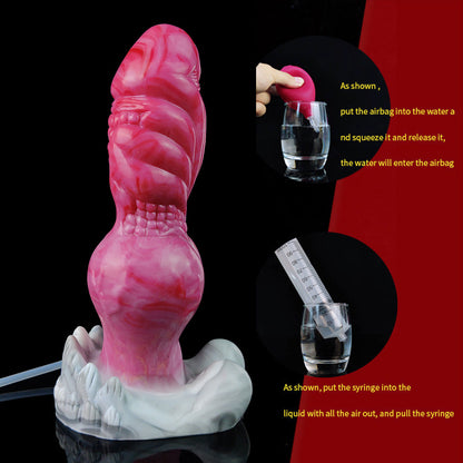Knotted Fantasy Squirting Dildo - Ultimate Ejaculating Pleasure