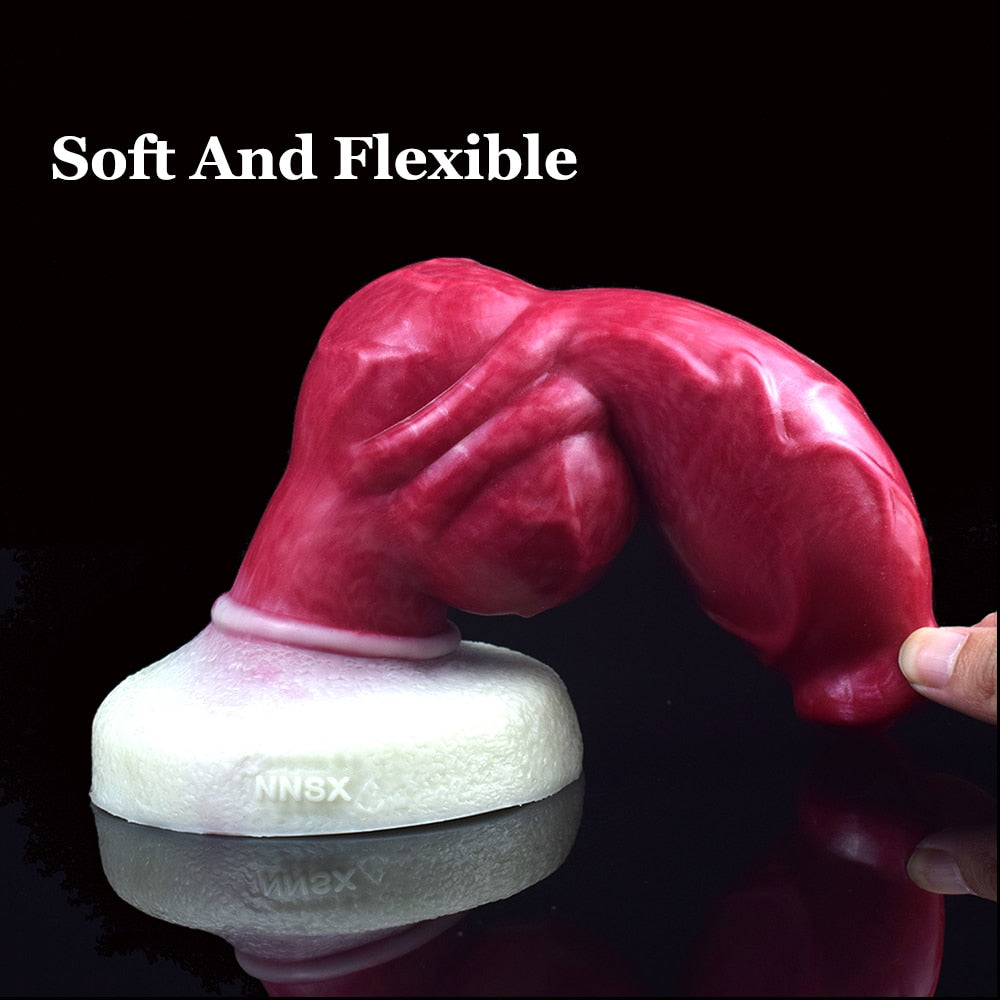 Sifus - Knotted Dog Dildo, Animal Fantasy Dildo for Intense Pleasure