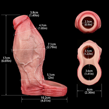 Cesar Extender – Giant Realistic Penis Sleeve with Knot
