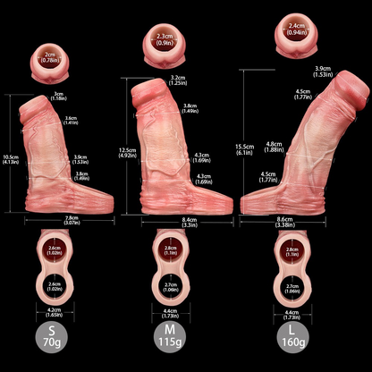 Umar Sleeve – Realistic Cock Extender w/ Scrotum Ring