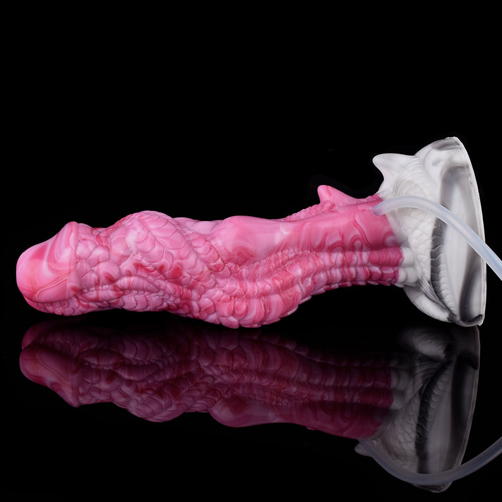 8-Inch Eragon, Ejaculating Dragon Dildo with Curved Knot
