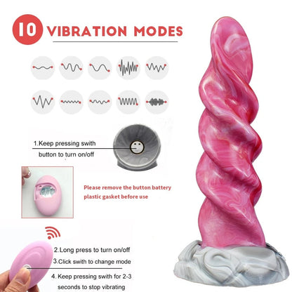 Selvius - Spiral Vibrating Tentacle Dildo