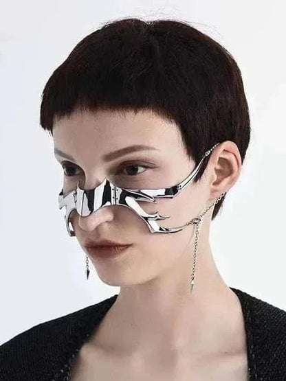 Cyberpunk Metal Face Mask